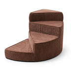 Dog Bed Stairs | Orthopedic Foam & Non-Slip Corduroy | 2–4 Steps