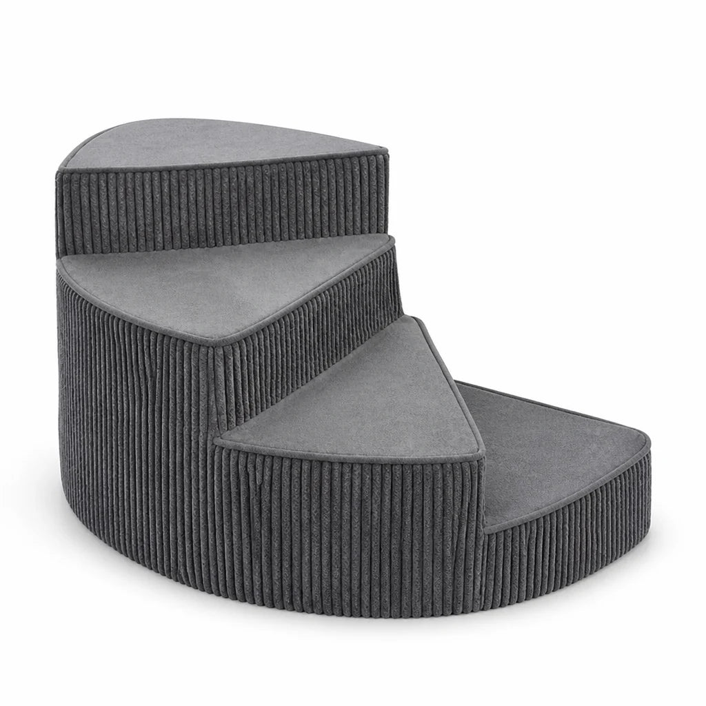 Dog Bed Stairs | Orthopedic Foam & Non-Slip Corduroy | 2–4 Steps