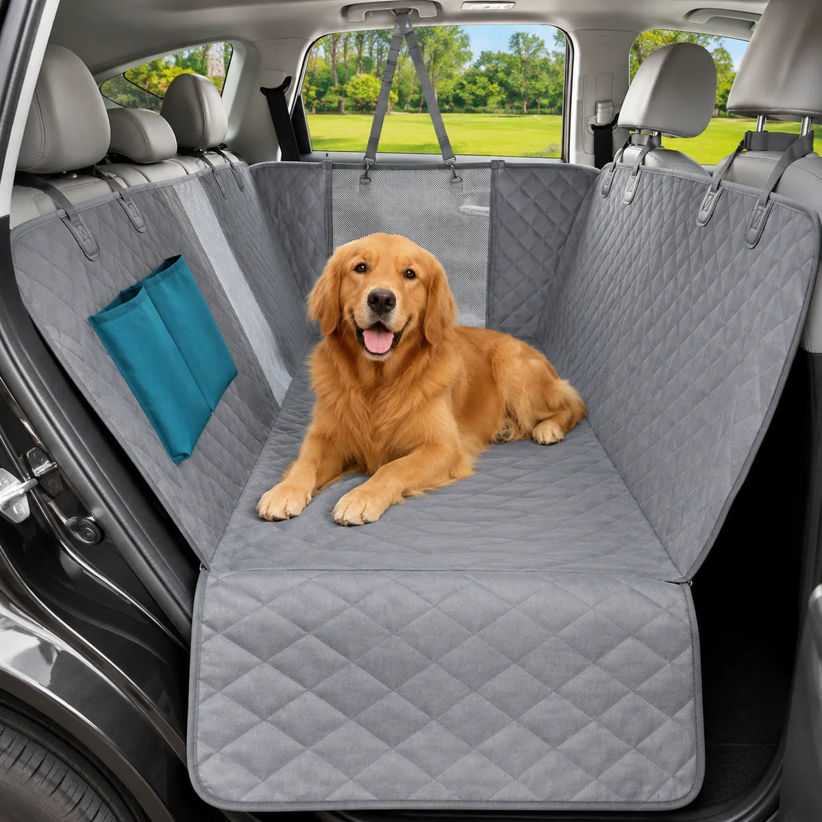Dog Car Seat Cover | Waterproof & Non-Slip | Adjustable Fit