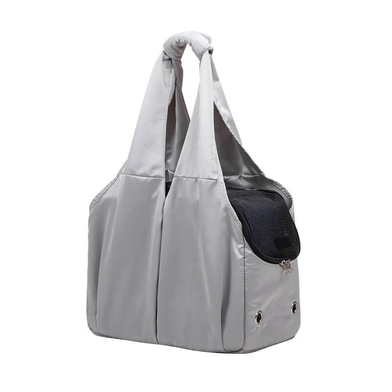 Dog Carrier Bag | Breathable Peach Skin Velvet & Mesh | 39 x 20 x 60 cm