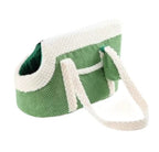 Dog Carrier Bag | Striped Ruffled Exterior & Plush Handles | Machine-Washable