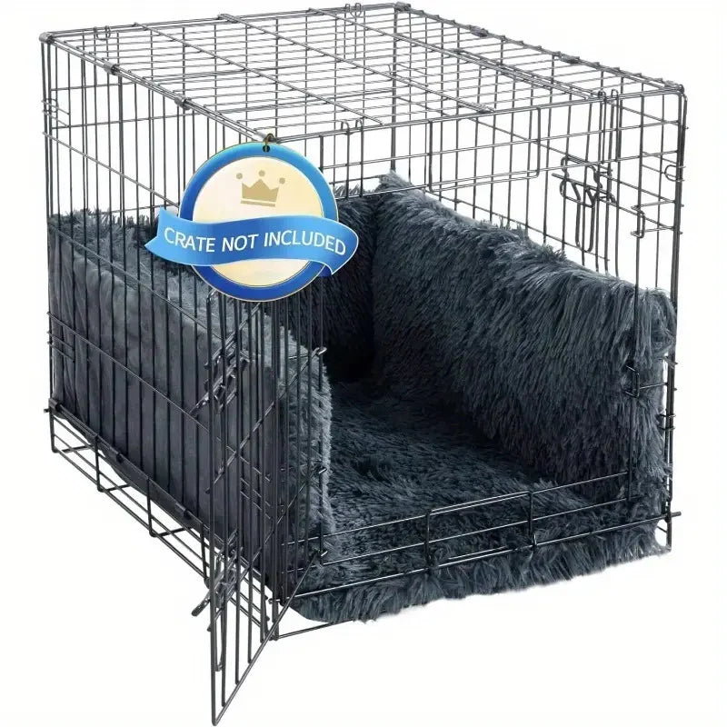 Dog Crate Pad | Plush Thick Padding & Non-Slip Bottom