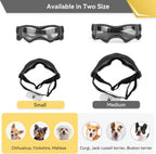 Dog Goggles | Wraparound Polycarbonate Lenses & Anti-Fog Vents | Small Breed