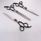 Dog Grooming Scissor Set | Straight, Curved & Thinning | Padded Zipper Pouch