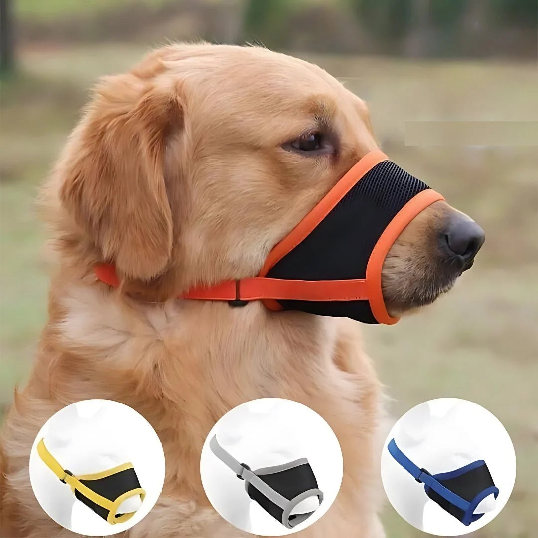 Dog Muzzle | Breathable Mesh & Adjustable Straps