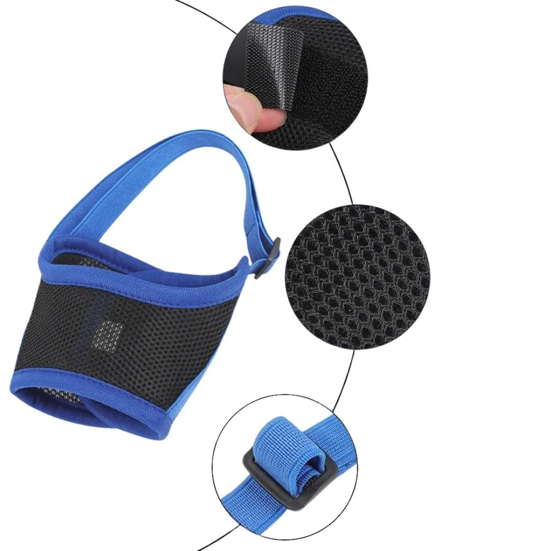 Dog Muzzle | Breathable Mesh & Adjustable Straps
