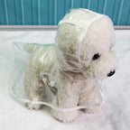 Dog Rain Jacket | Transparent Waterproof & Windproof | Adjustable Belly Strap