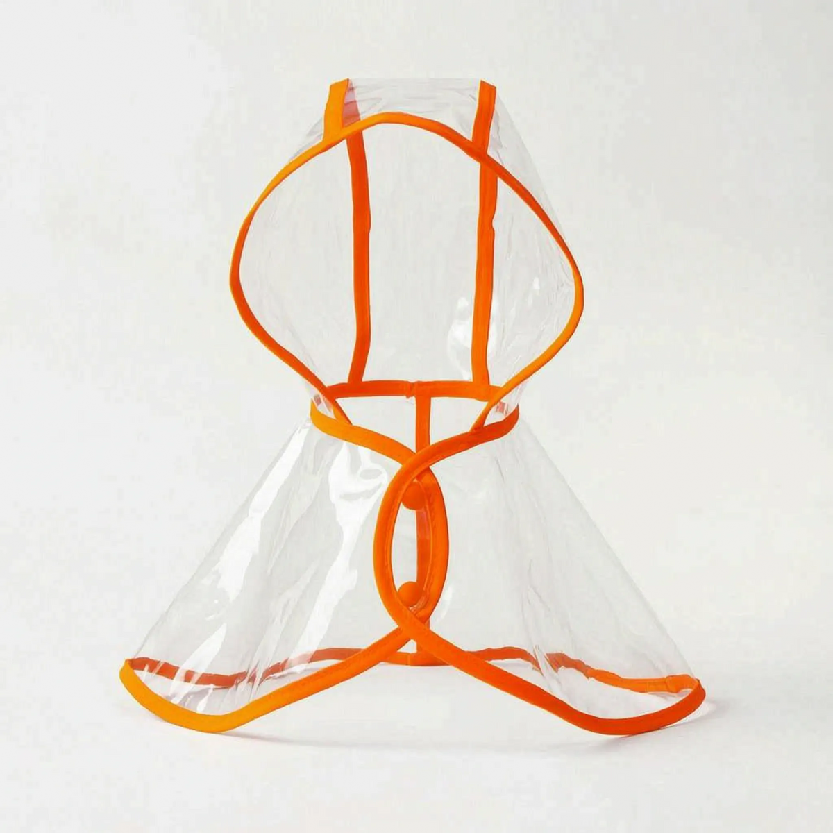 Dog Rain Jacket | Transparent Waterproof & Windproof | Adjustable Belly Strap