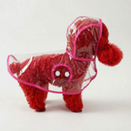 Dog Rain Jacket | Transparent Waterproof & Windproof | Adjustable Belly Strap