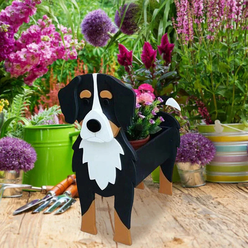 Dog-Shaped Planter