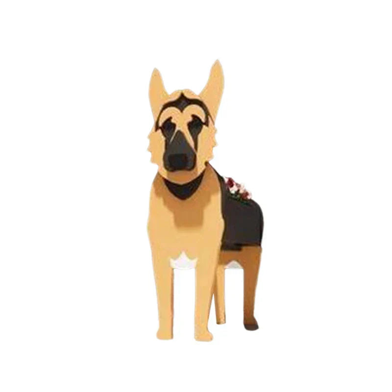 Dog-Shaped Planter