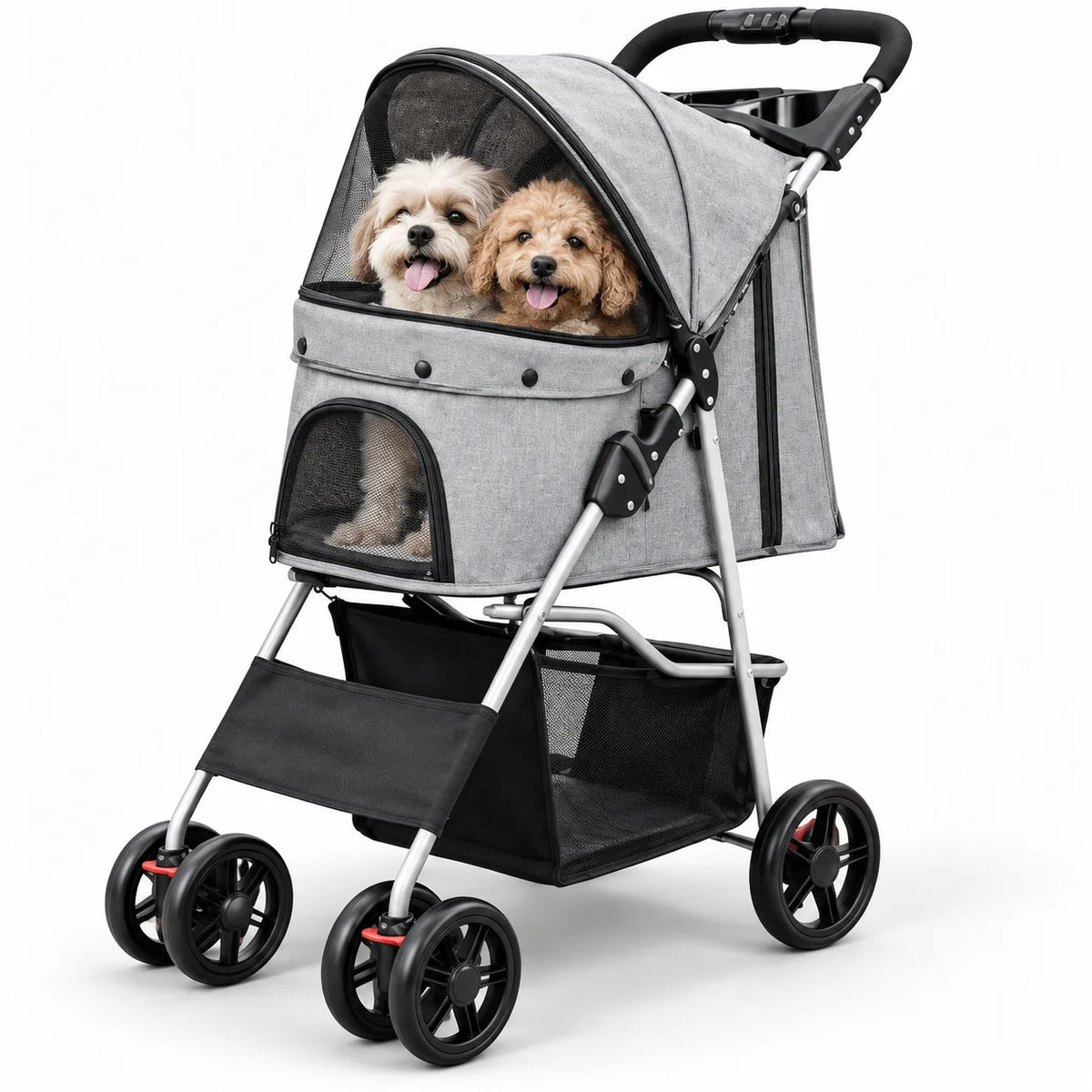 Dog Stroller | Foldable & Lightweight With Safety Belt