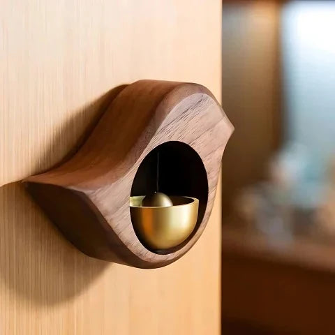 Door Chime | Wooden Soft Balanced Tone & Magnetic Adhesive Mount