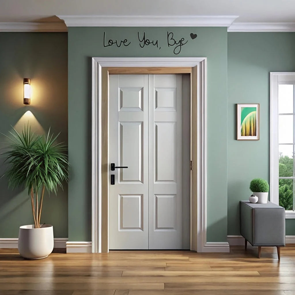 Door Frame Wall Art | Handwritten-Look Vintage Heart & Lightweight Plastic