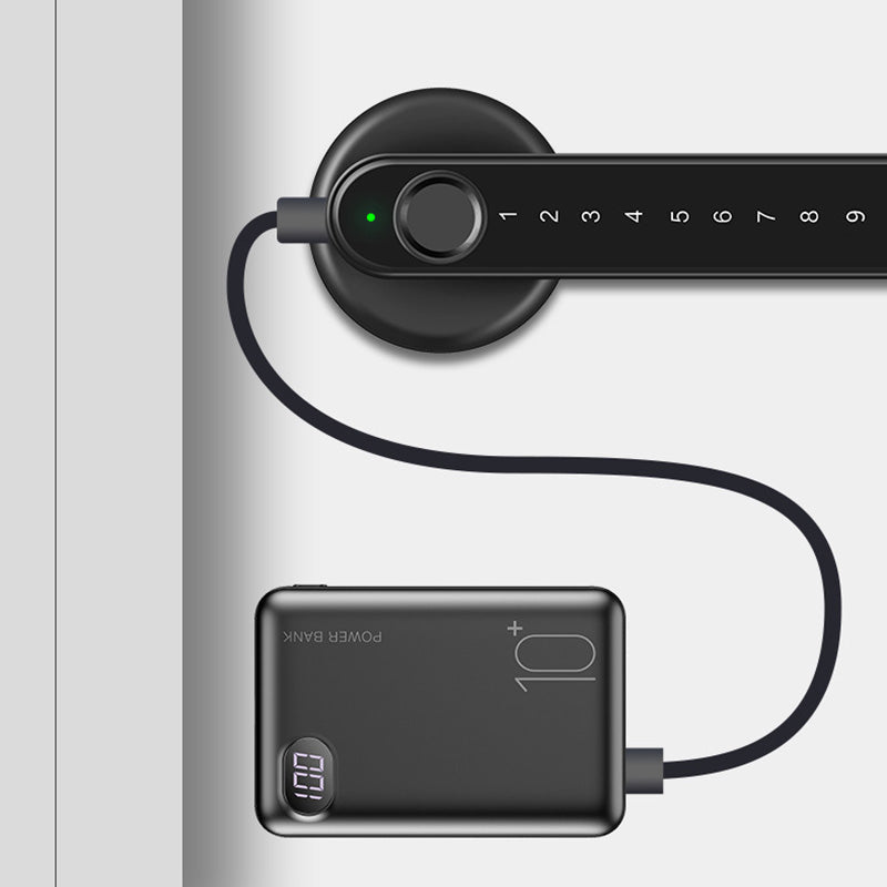 Door Handle Lock with Fingerprint Reader