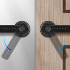 Door Handle Lock with Fingerprint Reader