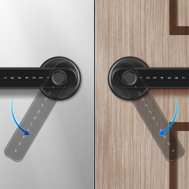 Door Handle Lock with Fingerprint Reader