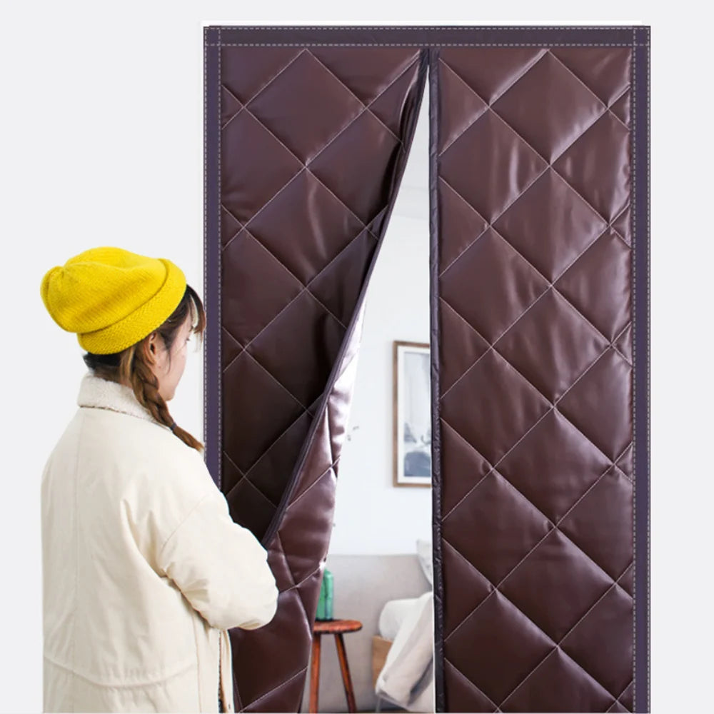 Door Insulation Curtain | Magnetic Closure & Thermal Draft Blocking
