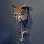Door Knocker | Oxidized Brown Resin Cat & Mouse Design