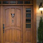 Door Knocker | Oxidized Brown Resin Cat & Mouse Design
