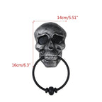 Door Knocker | Weather-Resistant Plastic Skull | Approx. 16 x 14 cm