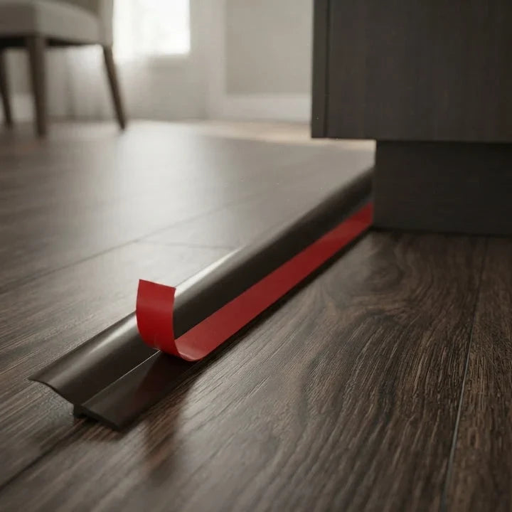 Door Seal | Self-Adhesive & Three-Layer Silicone | Seals Gaps Up To 2 cm