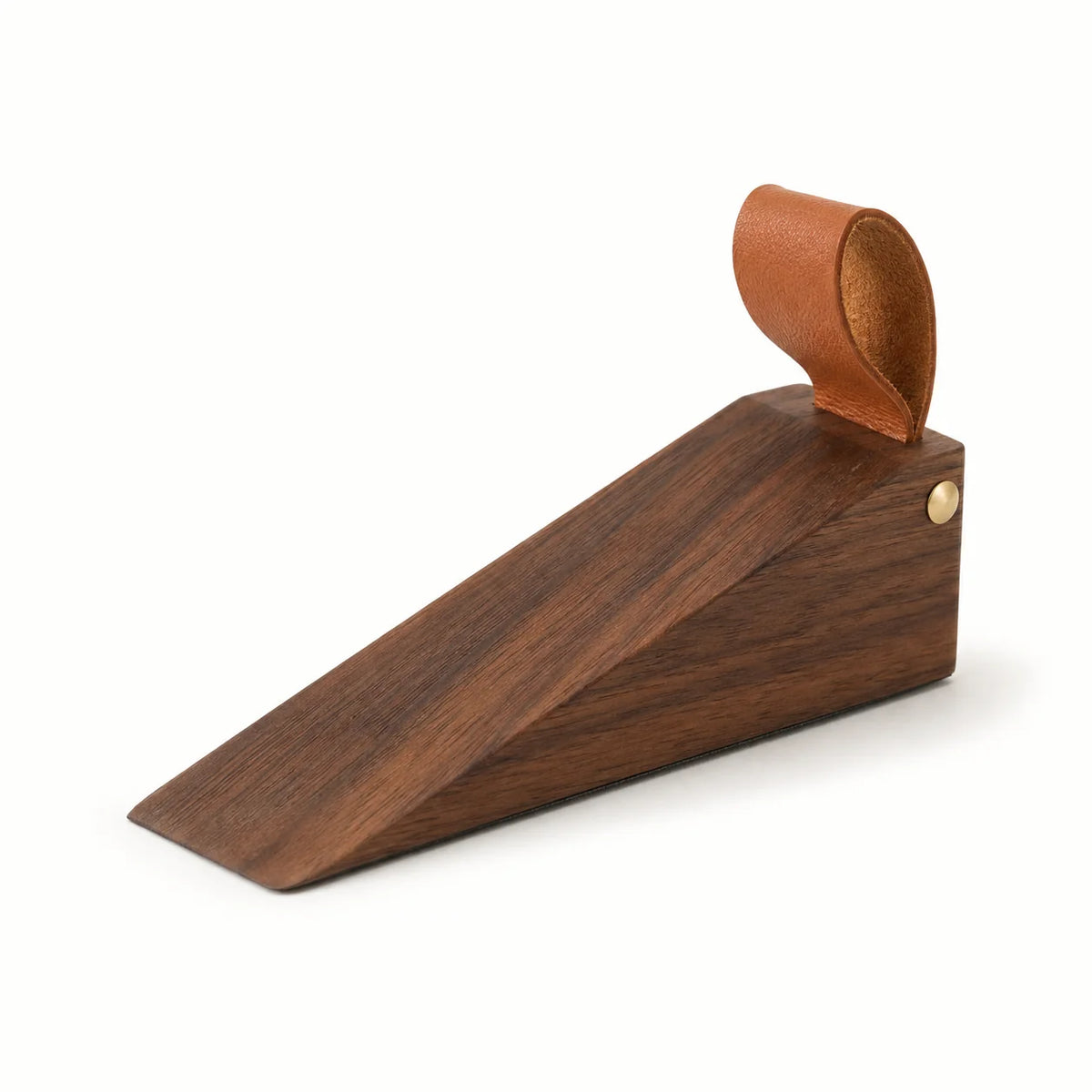 Door Stop | Heavy-Duty Natural Wood & Non-Slip Base