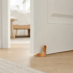 Door Stop | Heavy-Duty Natural Wood & Non-Slip Base