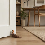 Door Stop | Heavy-Duty Natural Wood & Non-Slip Base