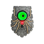 Doorbell Ornament | Interactive Glowing Eye & Sound | Adhesive Mount
