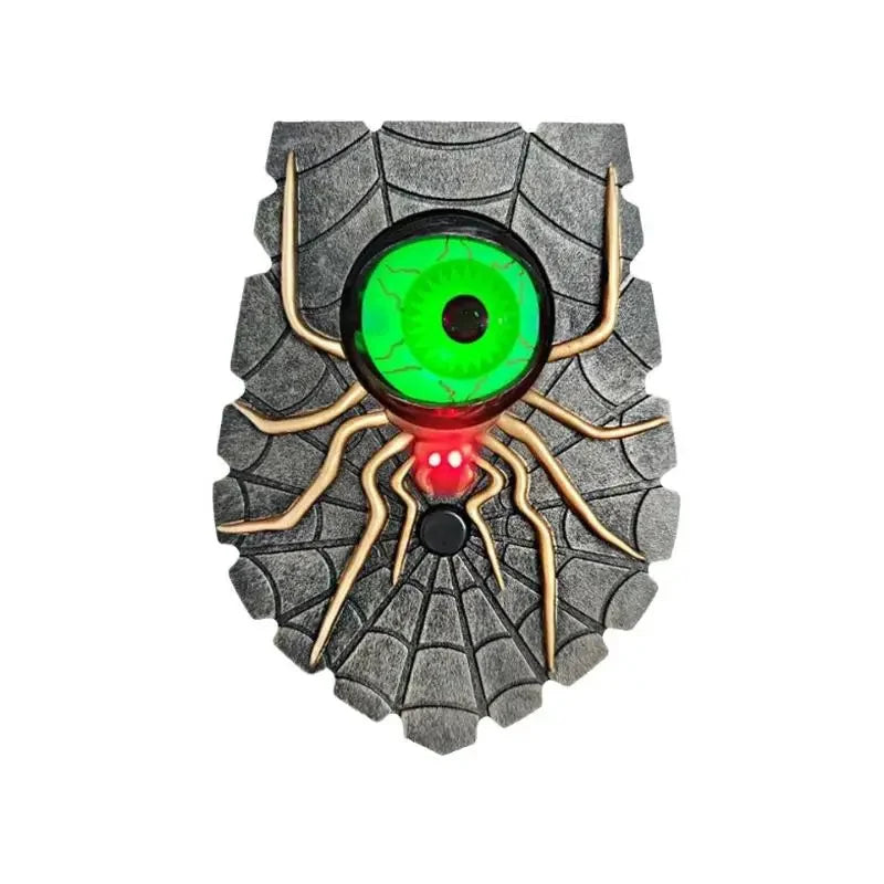 Doorbell Ornament | Interactive Glowing Eye & Sound | Adhesive Mount