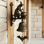 Doorbell | Weatherproof Metal Witch Design