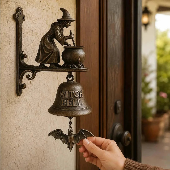 Doorbell | Weatherproof Metal Witch Design