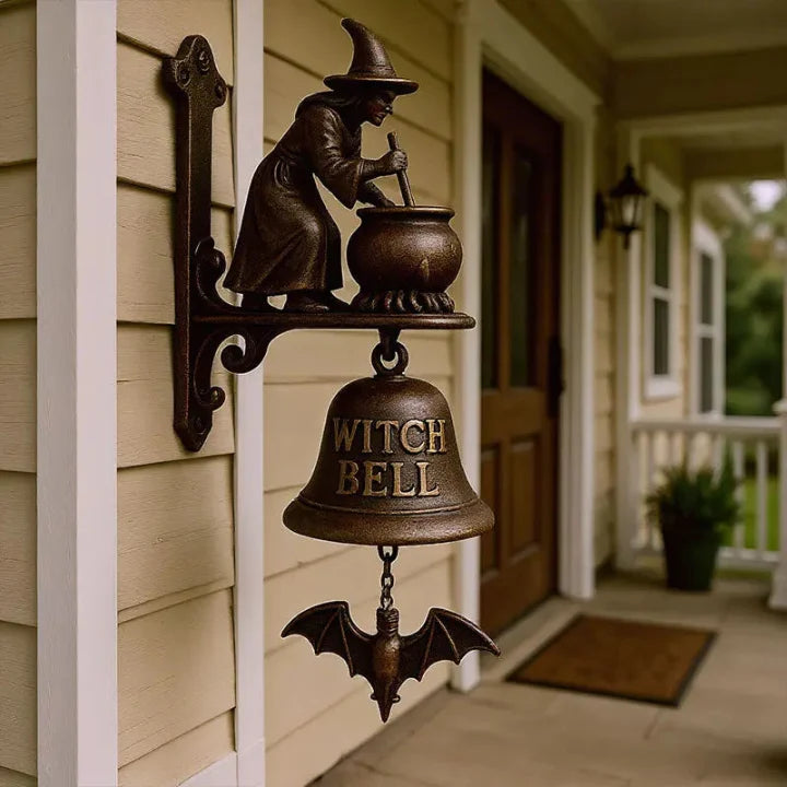 Doorbell | Weatherproof Metal Witch Design