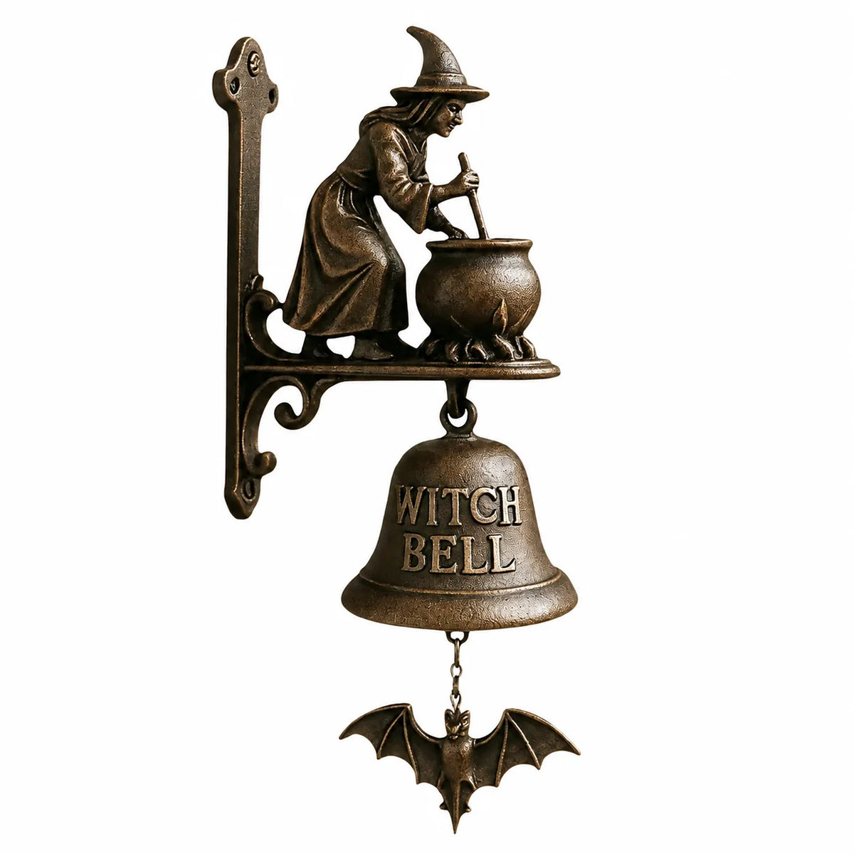 Doorbell | Weatherproof Metal Witch Design