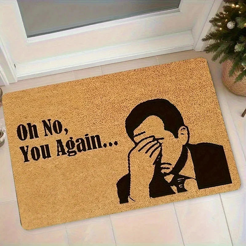 Doormat | Funny Facepalm Design & Non-Slip Memory Foam