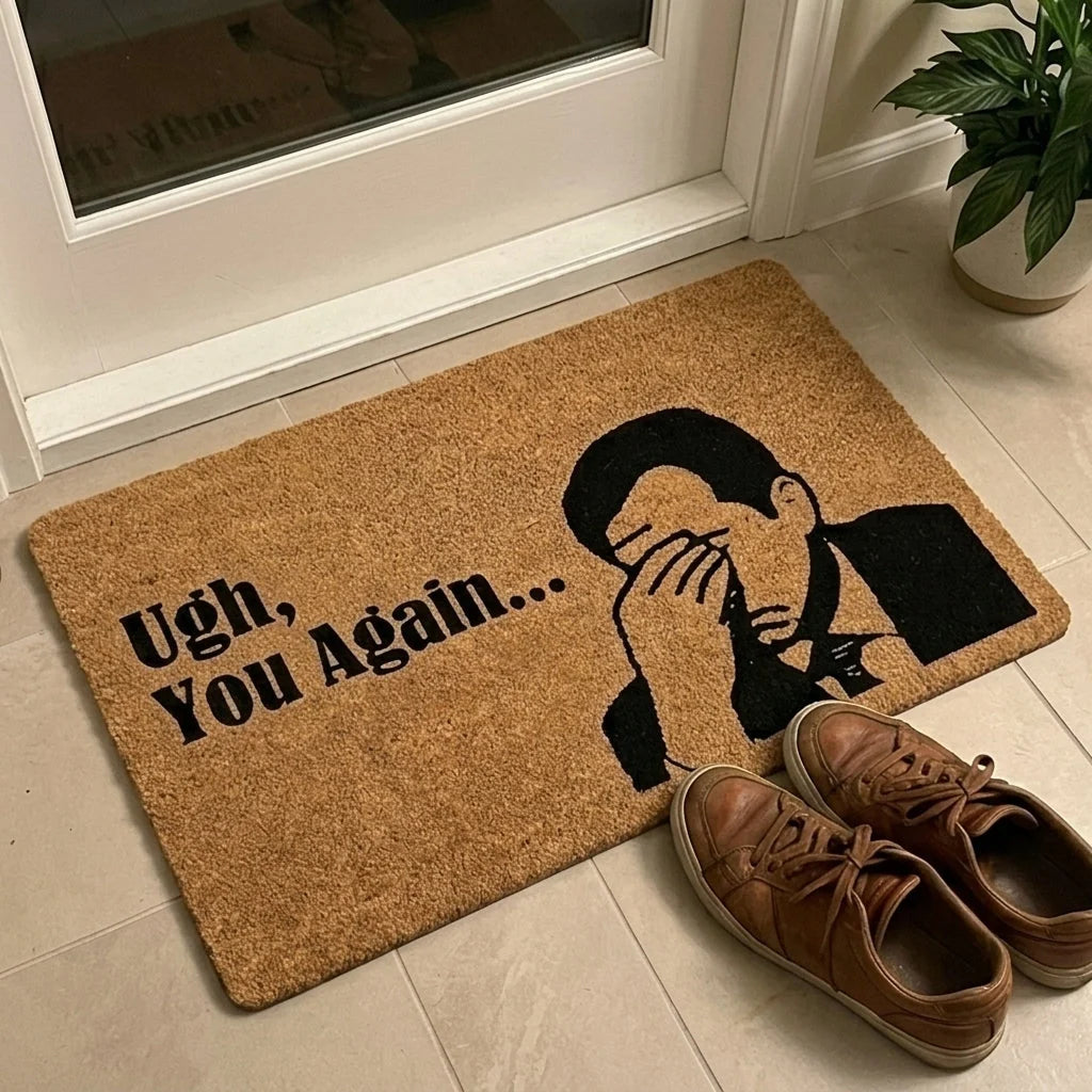 Doormat | Funny Facepalm Design & Non-Slip Memory Foam