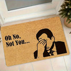 Doormat | Funny Facepalm Design & Non-Slip Memory Foam