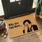 Doormat | Funny Facepalm Design & Non-Slip Memory Foam