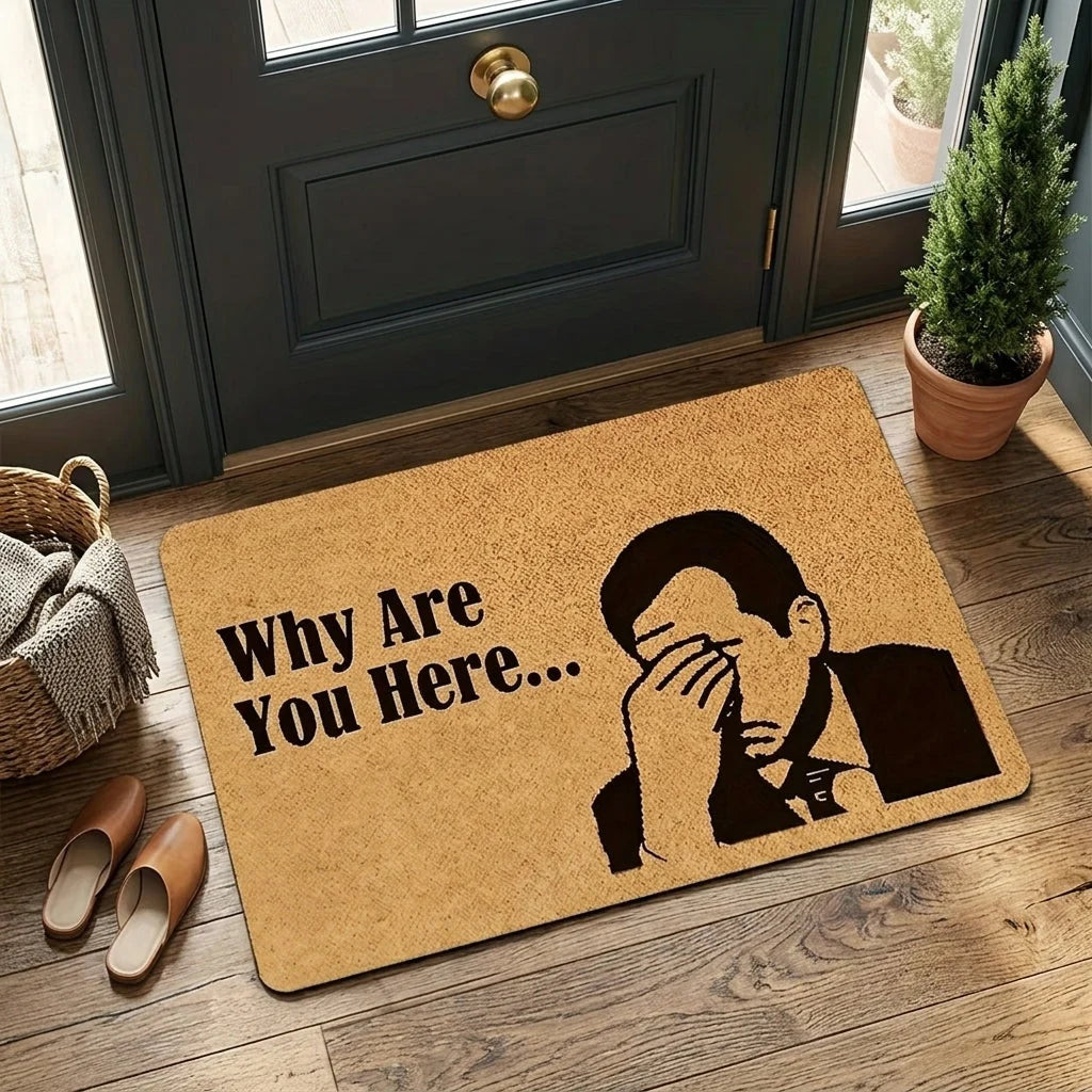 Doormat | Funny Facepalm Design & Non-Slip Memory Foam