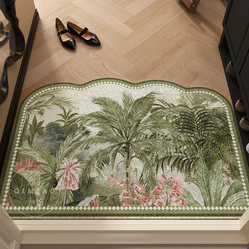 Doormat | Vibrant Floral Design & Non-Slip Backing