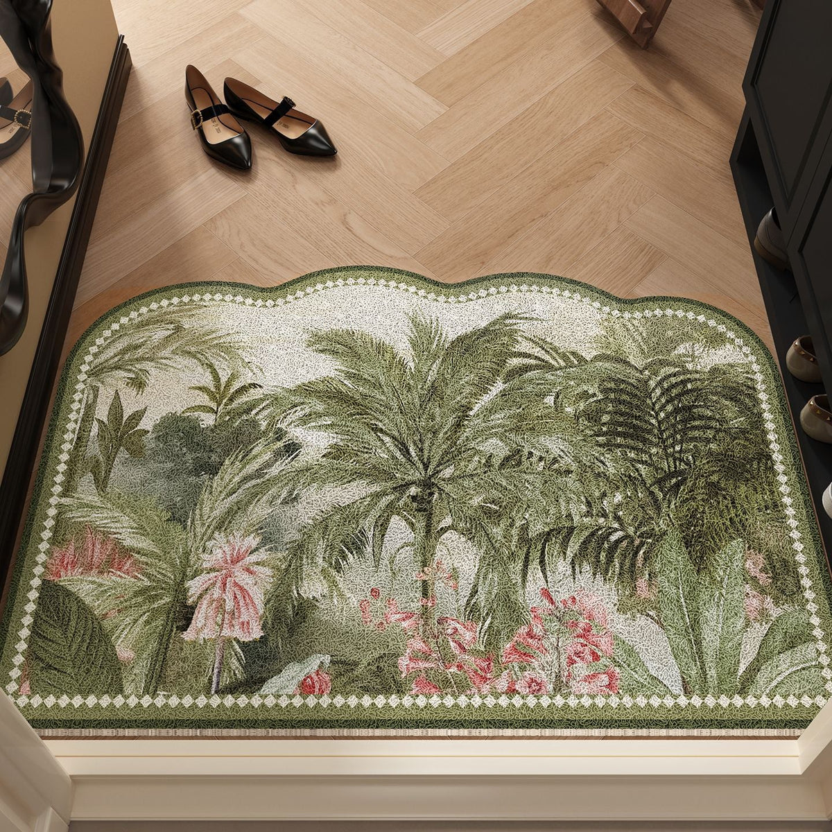 Doormat | Vibrant Floral Design & Non-Slip Backing
