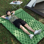 Double Sleeping Pad | Self-Inflating & Integrated Ergonomic Pillow | 200 x 120 cm