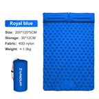Double Sleeping Pad | Self-Inflating & Integrated Ergonomic Pillow | 200 x 120 cm
