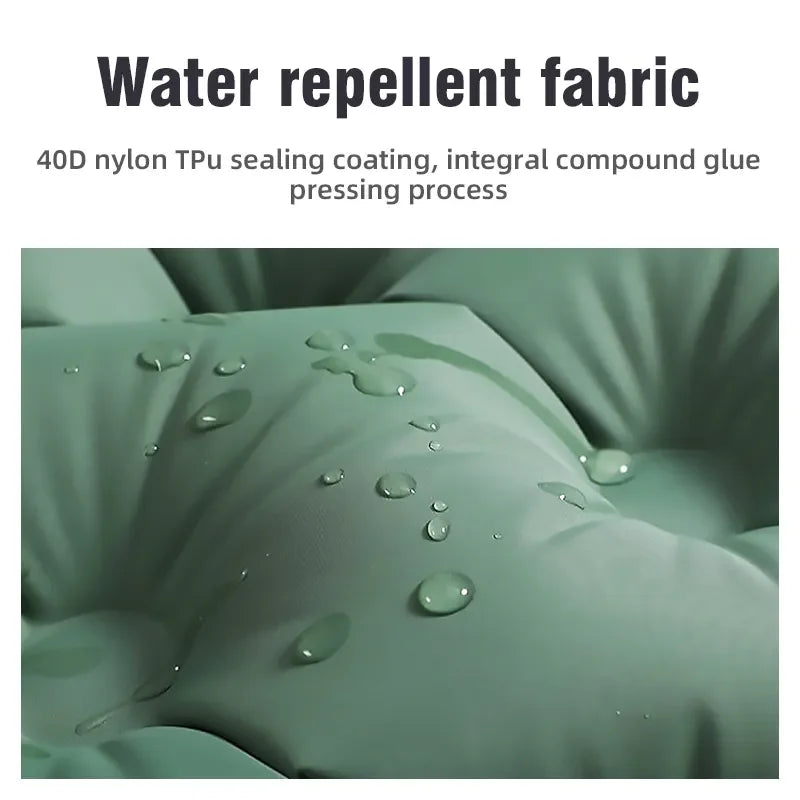 Double Sleeping Pad | Self-Inflating & Integrated Ergonomic Pillow | 200 x 120 cm