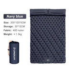 Double Sleeping Pad | Self-Inflating & Integrated Ergonomic Pillow | 200 x 120 cm