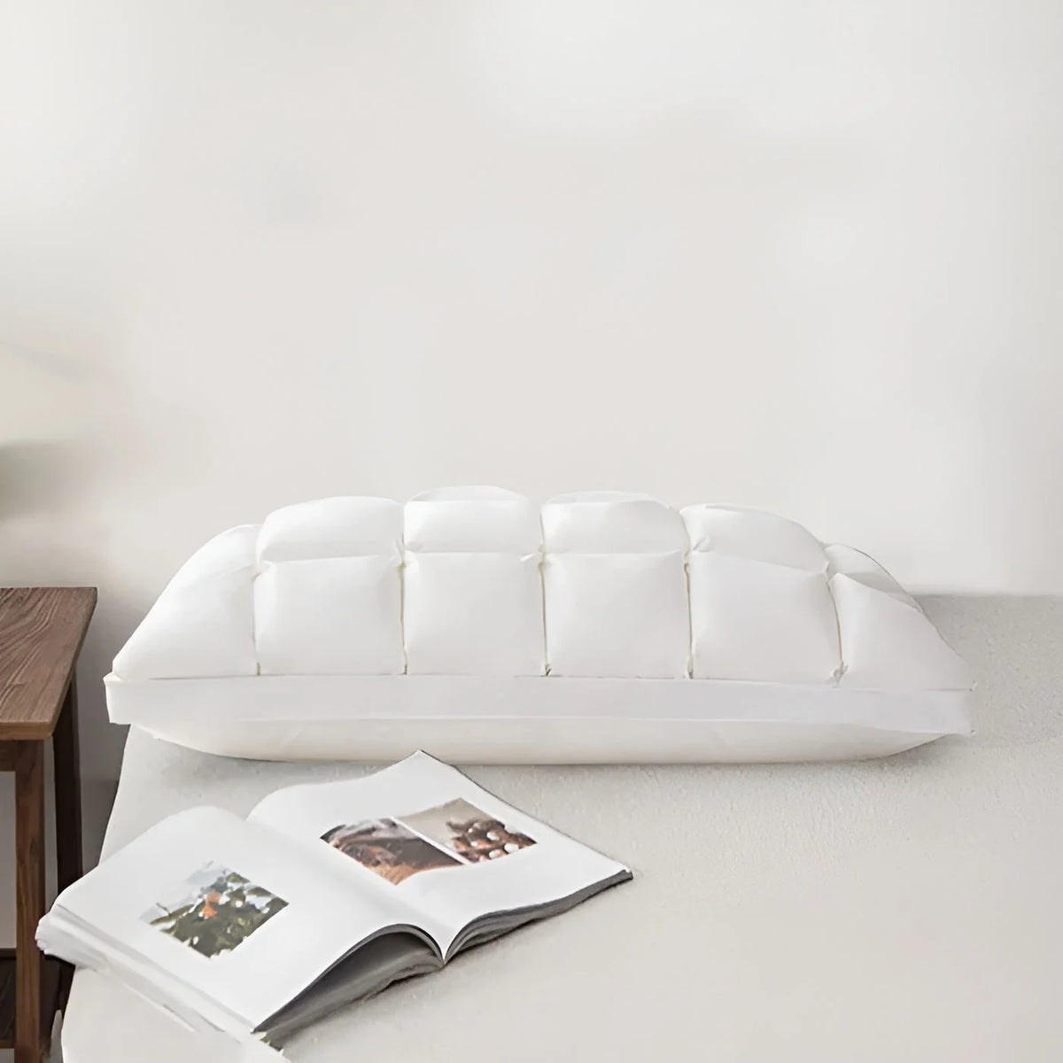 Down Pillow | 100% Goose Down & Ergonomic Neck Support