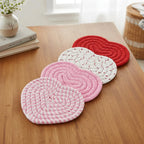 Drink Coasters | Heart-Shaped Non-Slip & Heat-Resistant | Set of 4