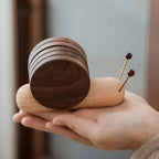 Drink Coasters | Natural Walnut & Stackable