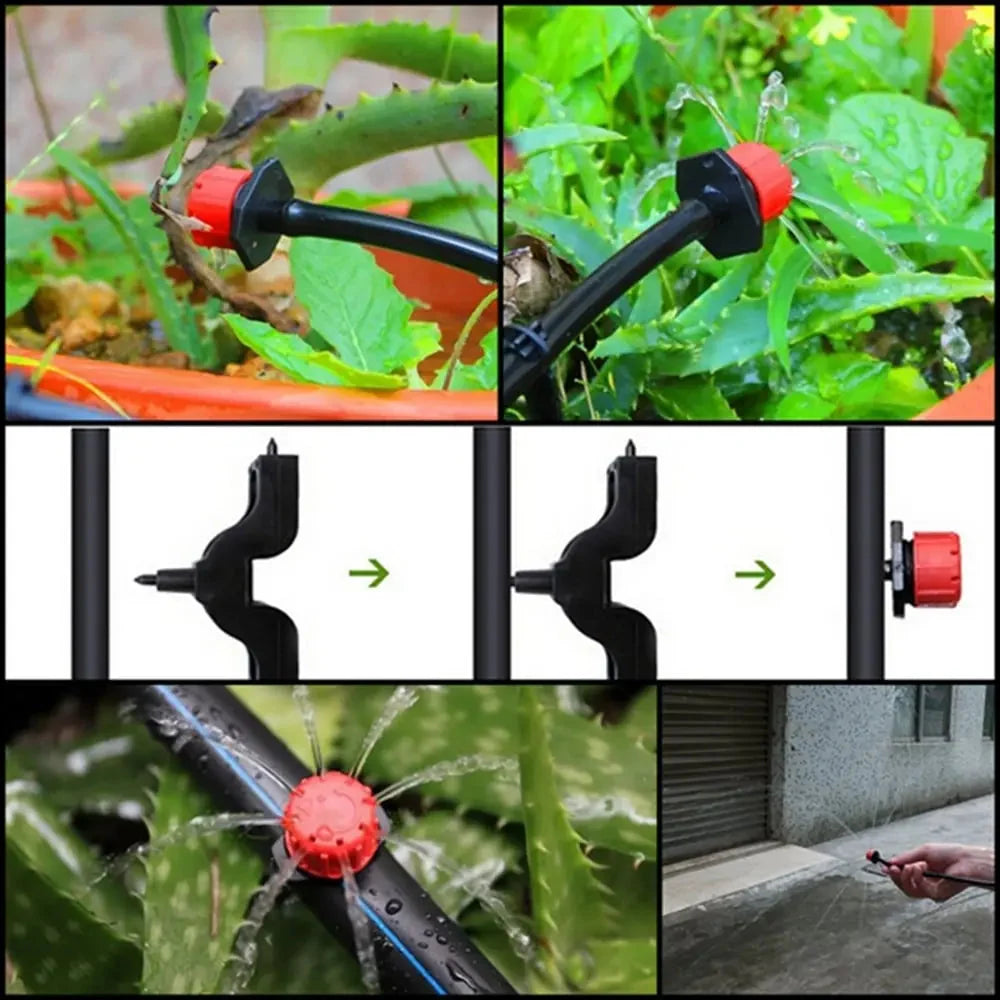 Drip Irrigation Dripper | 360° Adjustable & Water-Saving | Pack of 100